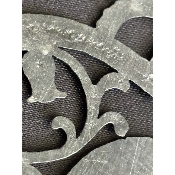 Sleeping Cat Pewter Ornament Unpainted By Wilhelm Schweizer 2 3/4" x2" Cat Art - Picture 10 of 10